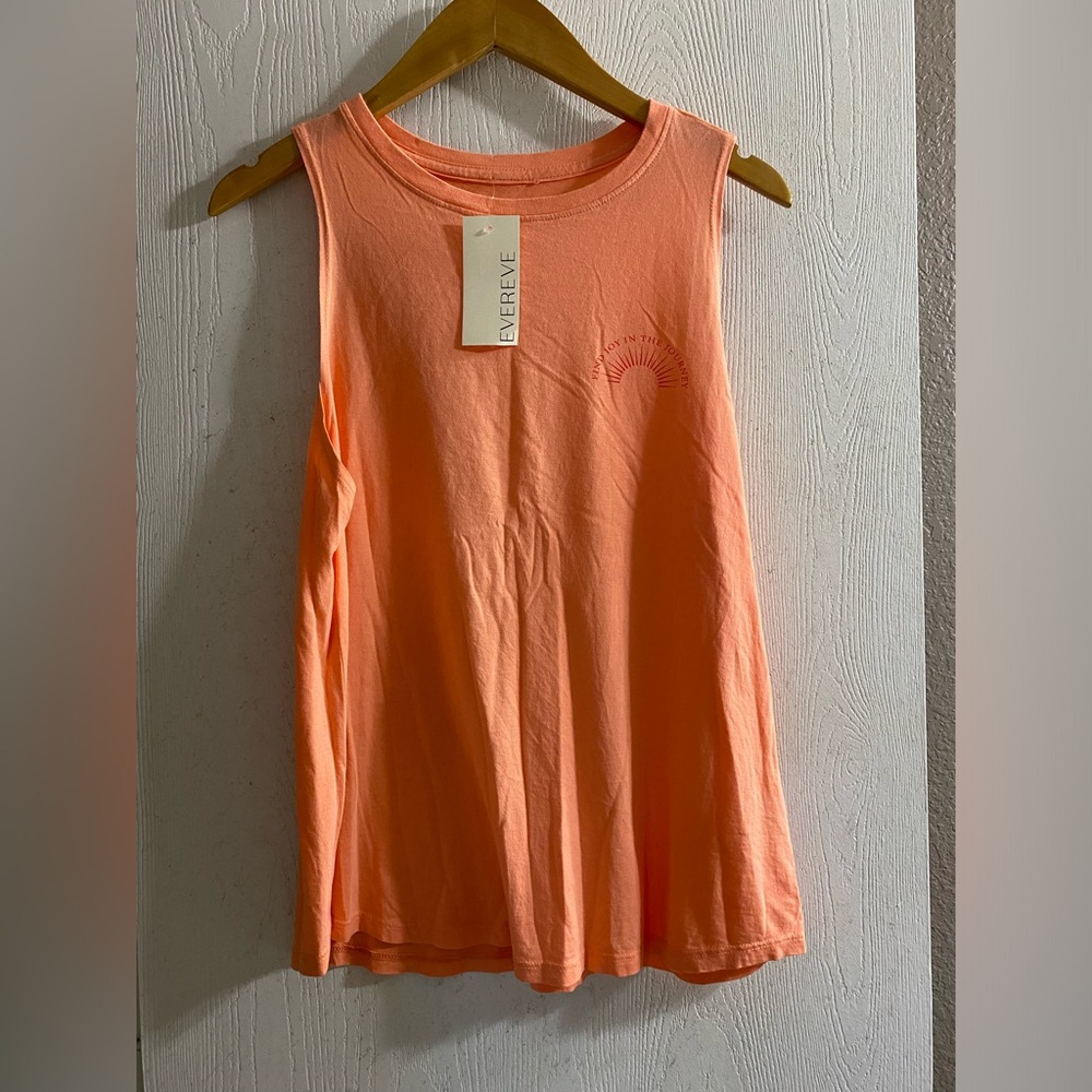 Spiritual Gangster Sunburst Coral Tank Top